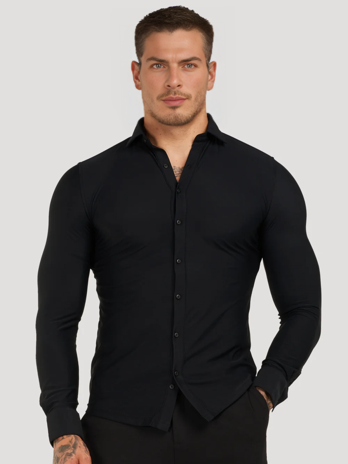 JAMES - MUSCLE FIT SHIRT 2-PACK